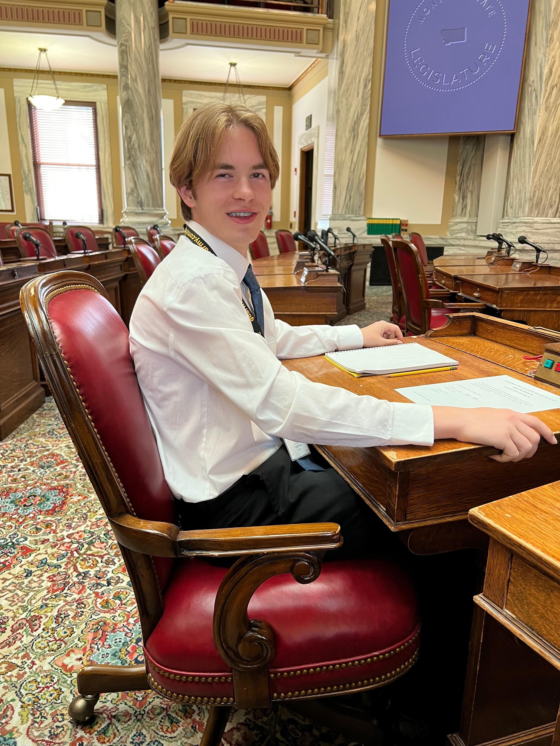 Colton Little at the Montana Legislature